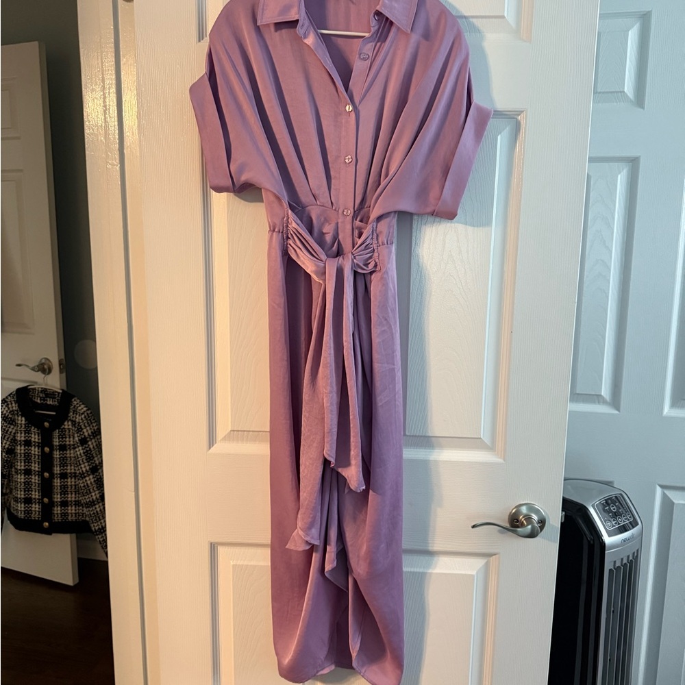 Steve Madden Size 0 Lavender Button-Down Dress Never Worn